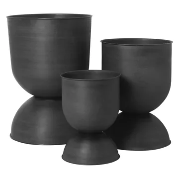Hourglass kruka liten Ø30 cm - Svart-mörkgrå - Ferm Living