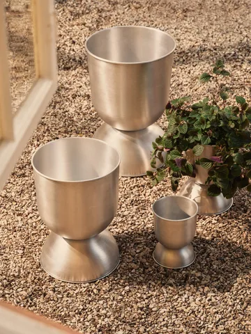 Hourglass kruka stor Ø50 cm - Aluminium - Ferm Living