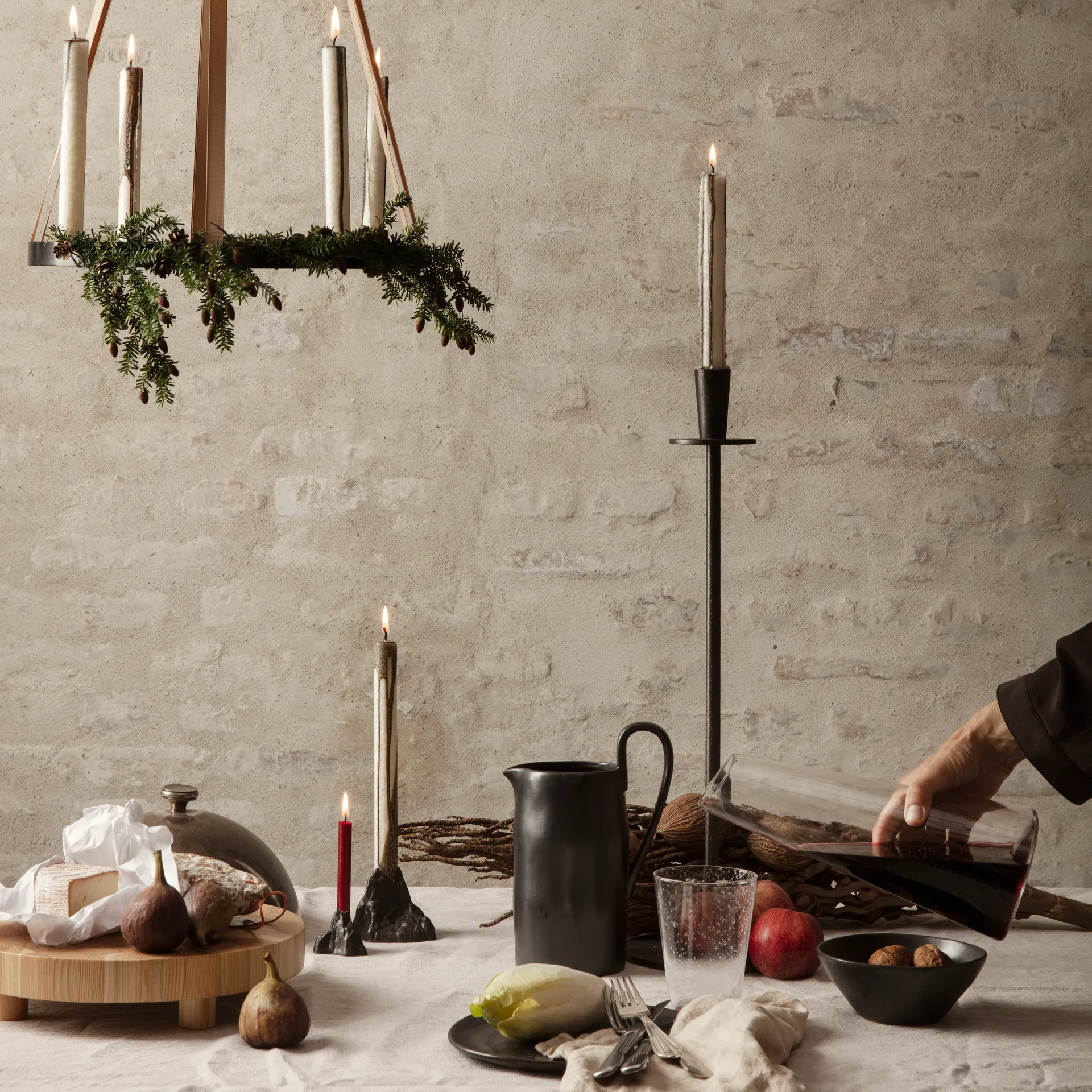Hoy ljusstake, Svart Ferm Living