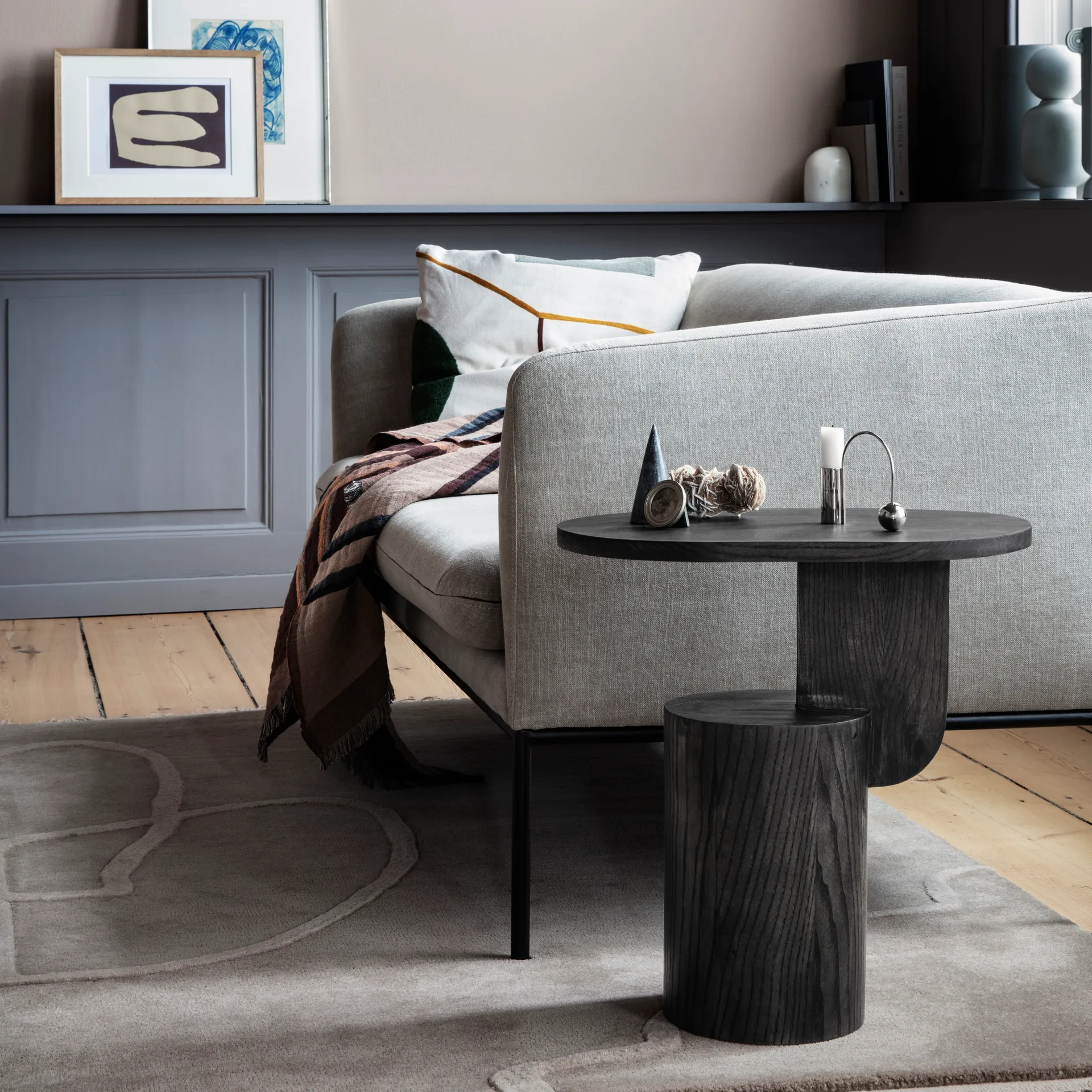 Insert sidobord, svart Ferm Living