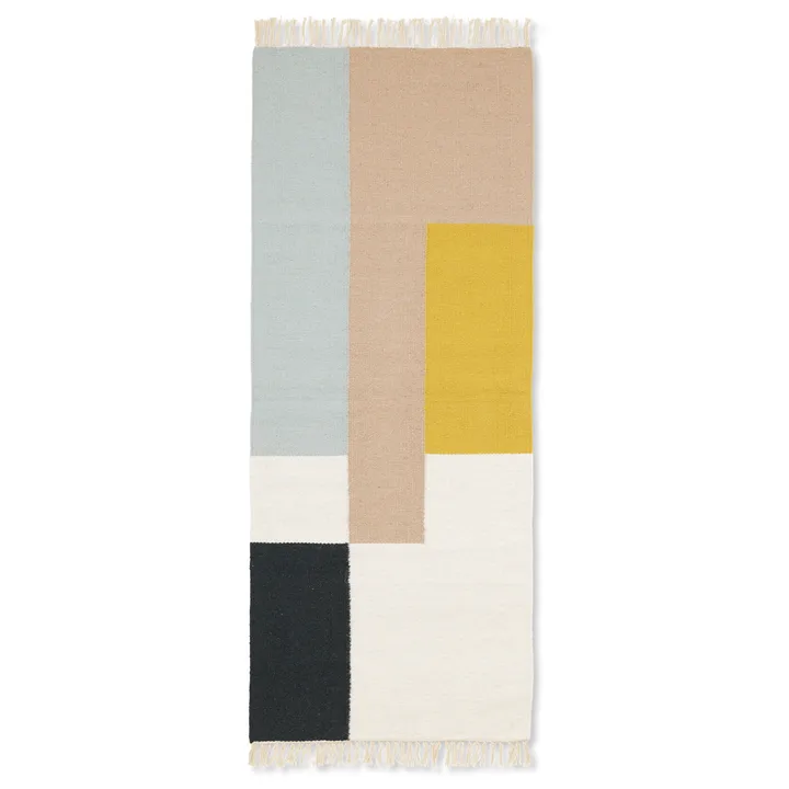 Kelim matta 70x180 cm - Squares - Ferm Living