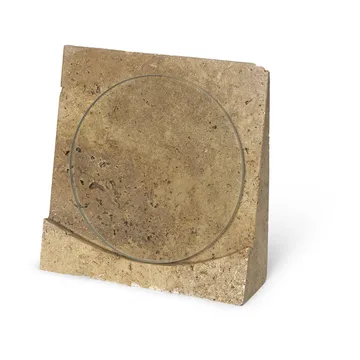 Klint ram 18x18 cm - Beige travertin - Ferm Living