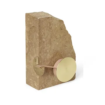 Klint tejphållare 11,6x17 cm - Beige travertin - Ferm Living