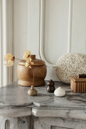 Komo vas mini set om 3 - Brown-white - Ferm Living