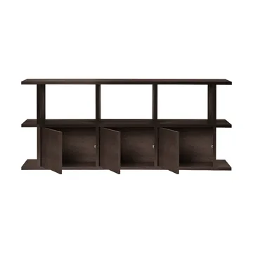 Kona bokhylla 3x2 - Dark stained, inkl 3 skåpsinsatser - Ferm Living