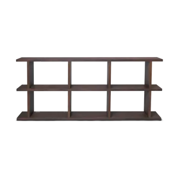 Kona bokhylla 3x2 - Dark stained - Ferm Living