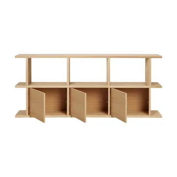 Kona bokhylla 3x2 - Natural oak, inkl 3 skåpsinsatser - Ferm Living