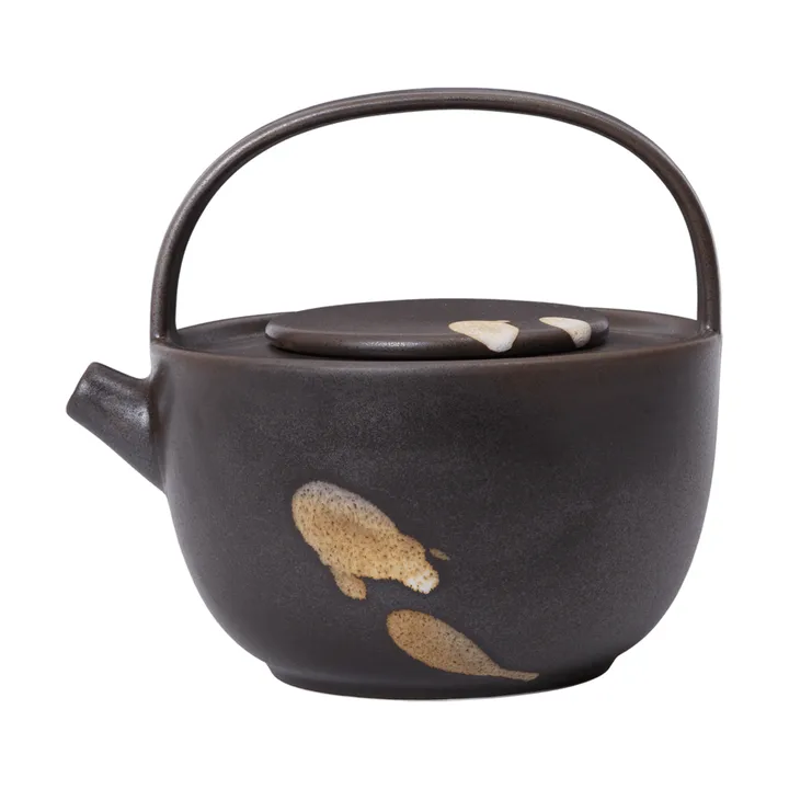 Koyo tekanna 0,85 L - Dark brown-buff - Ferm Living