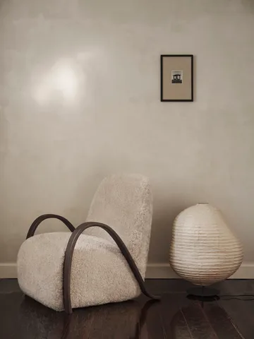 Kurbis golvlampa low - Natural-black - Ferm Living