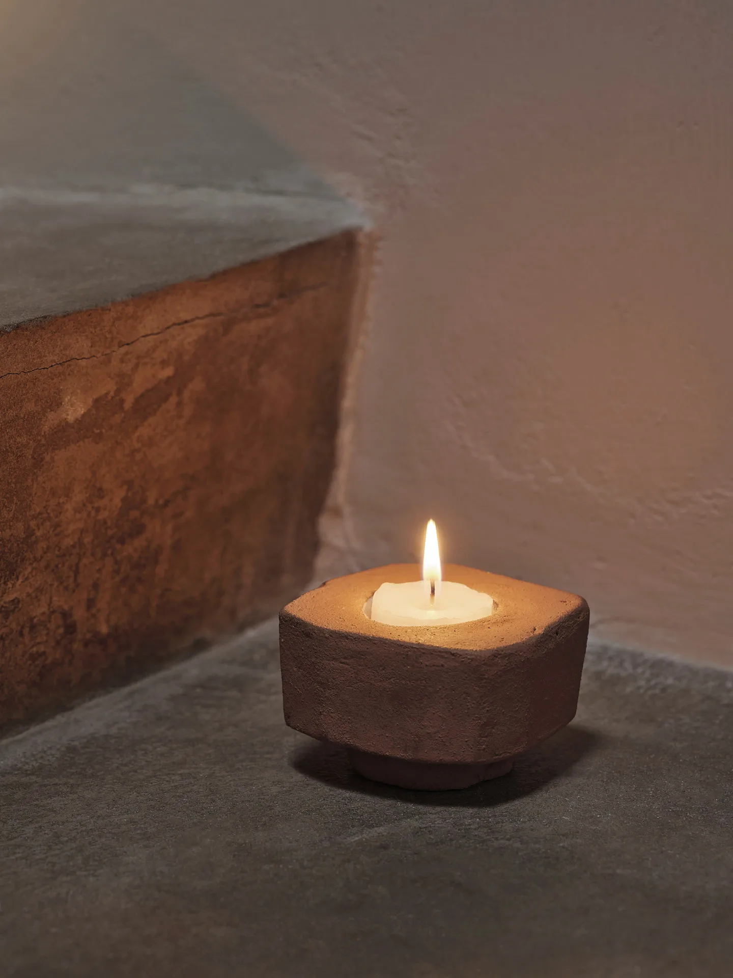 Kurinu ljusstake, Terracotta Ferm Living