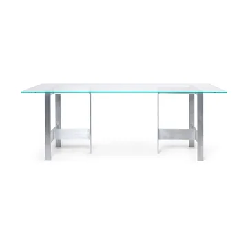 Lager matbord 90x200 cm - Glass-aluminium - Ferm Living