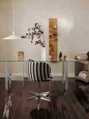 Lager matbord 90x200 cm - Glass-aluminium - Ferm Living