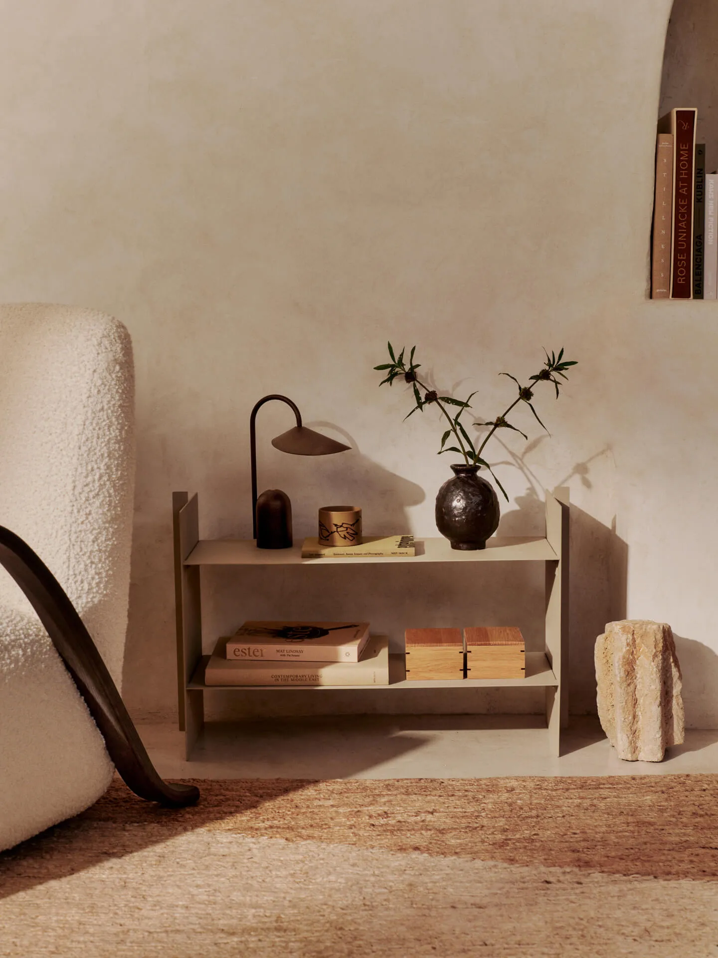 Lager vägghylla 26x77 cm, Cashmere Ferm Living