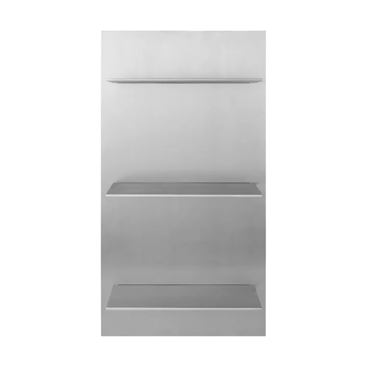 Lager vägghylla triple small - Aluminium - Ferm Living
