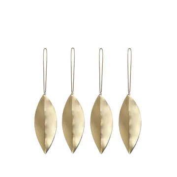 Leaf julgranshänge - Mässing, 4-pack - Ferm Living