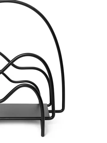 Lithos tidningsställ - Black - Ferm Living