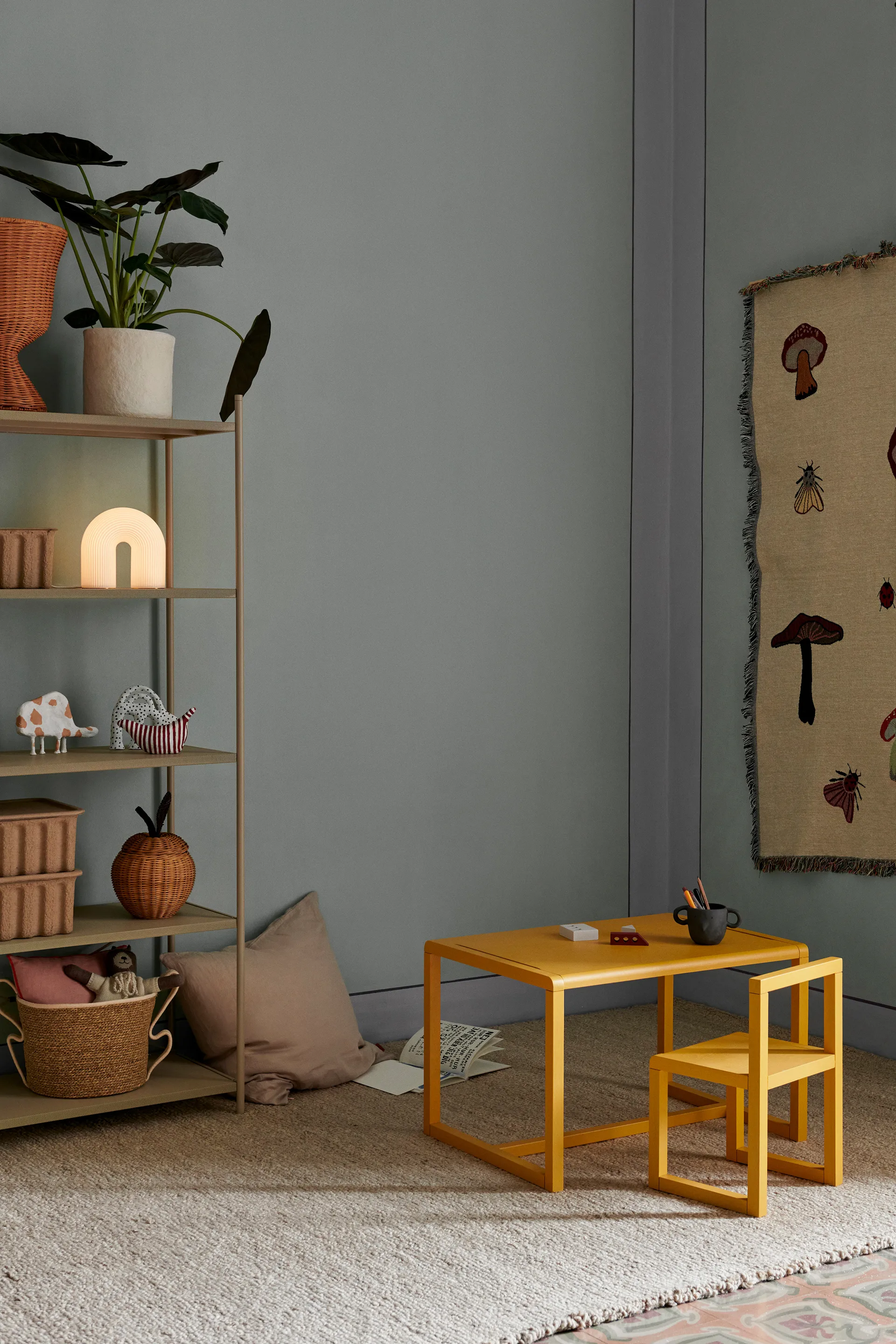 Little Architect bord, Yellow Ferm Living