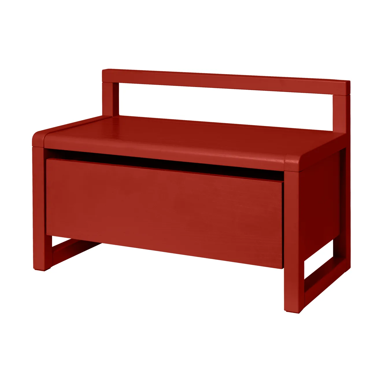 Little architect förvaringsbänk, Poppy Red, 60x30x41,2 cm Ferm Living