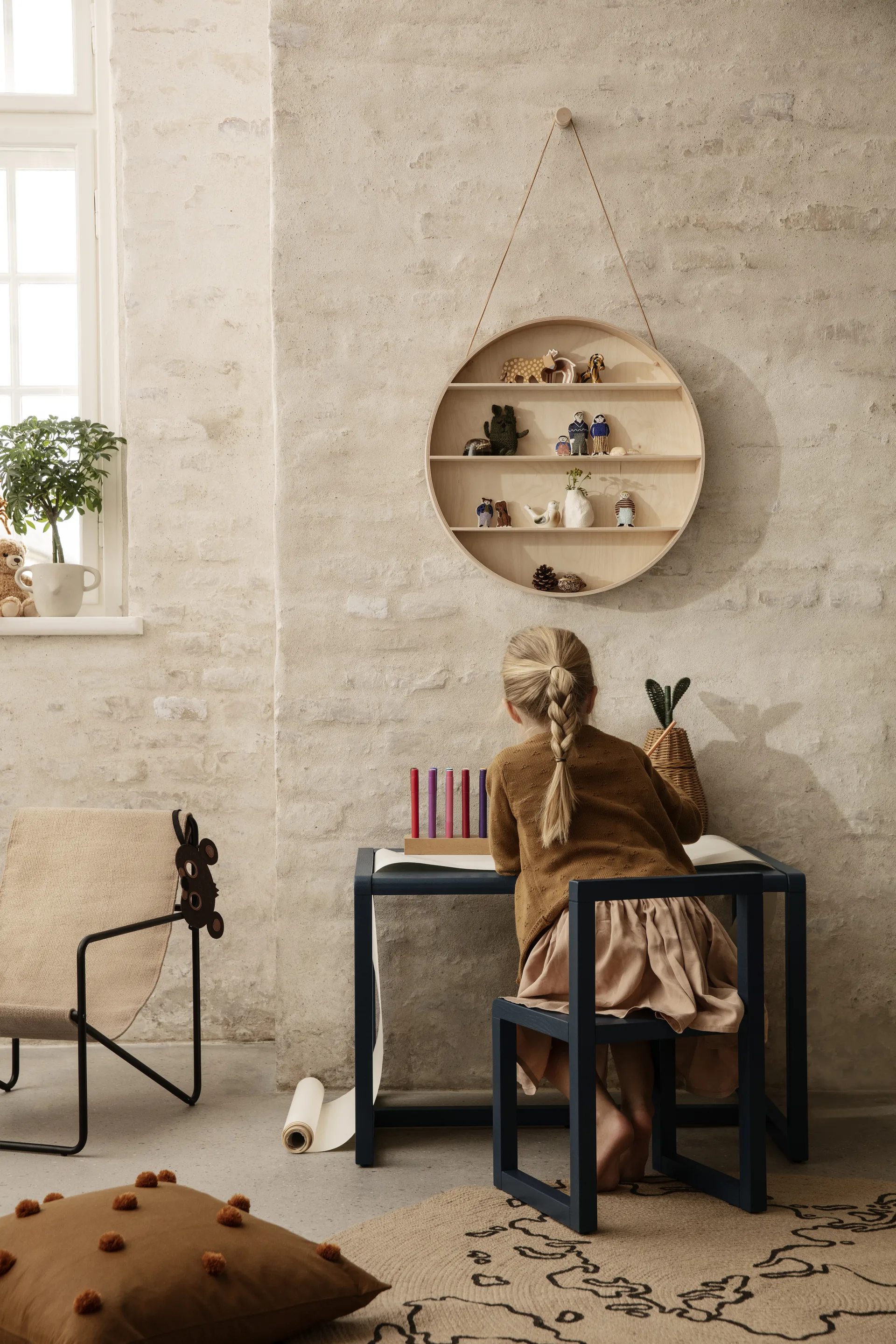Little Architect skrivbord, Dark blue Ferm Living