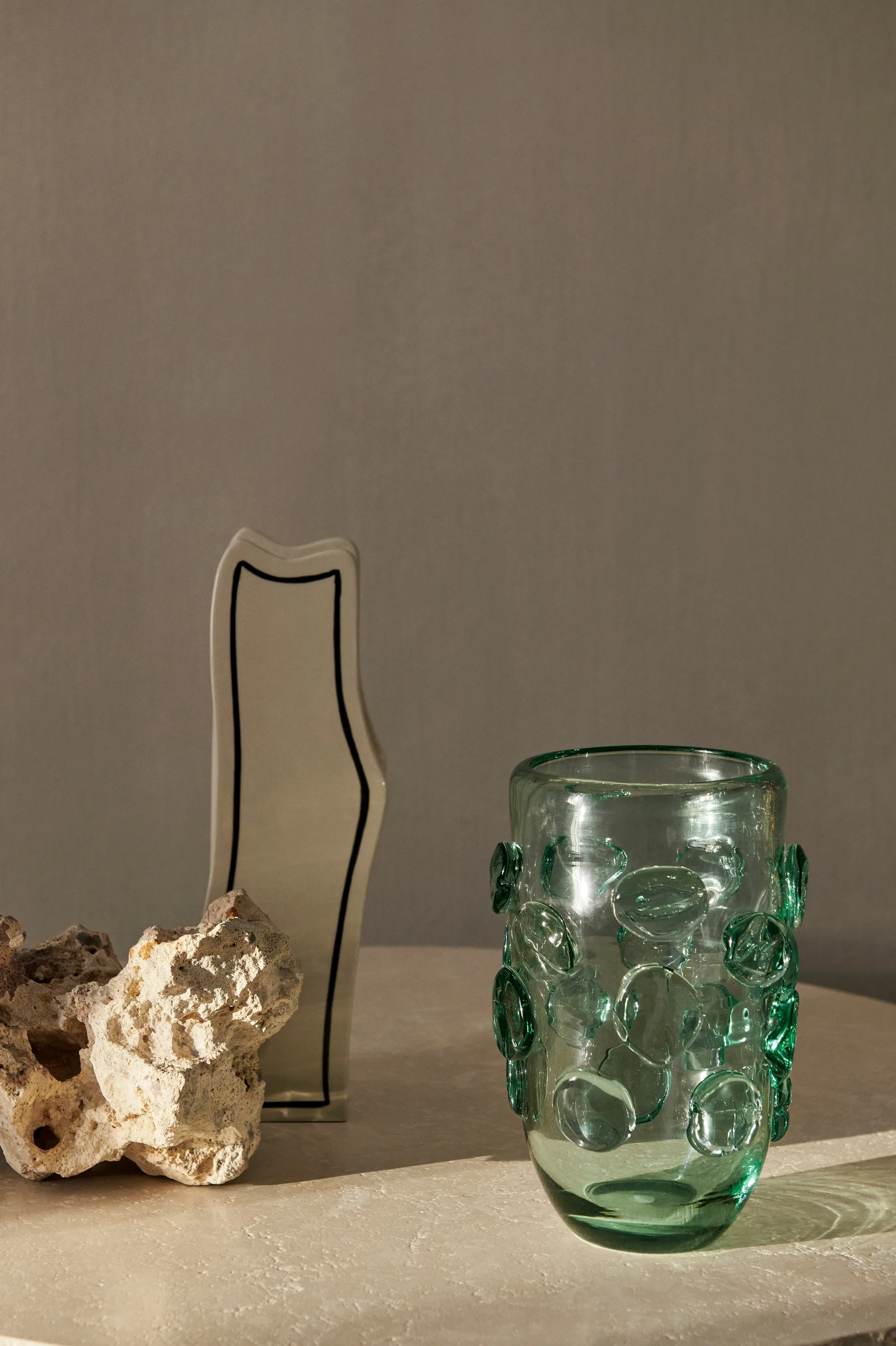 Lump vas Ø17x25 cm, Recycled clear Ferm Living