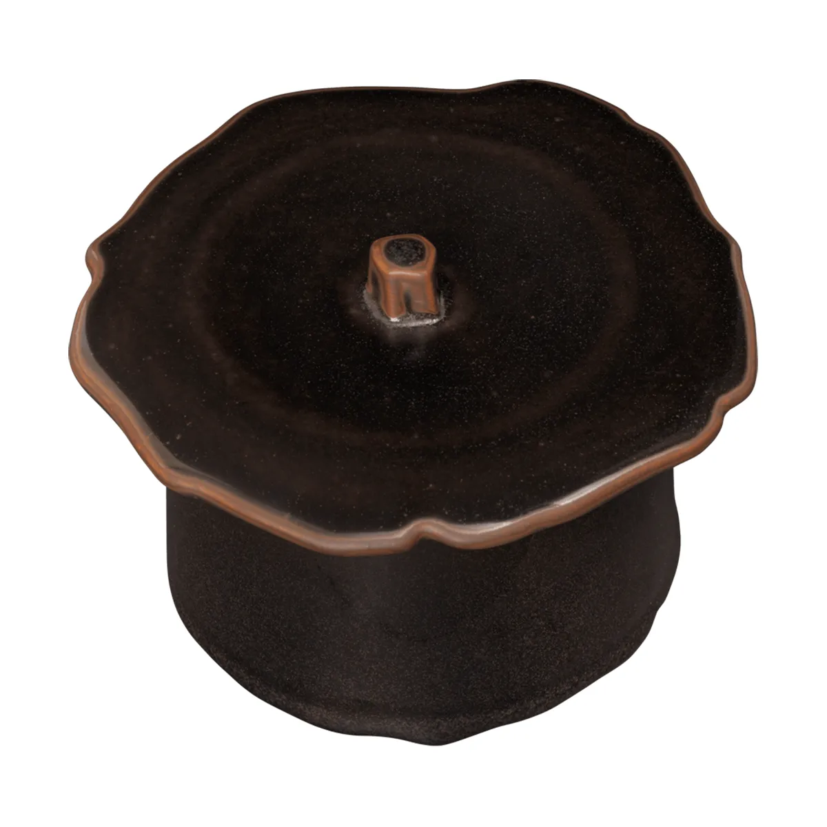 Marnen burk med lock, Carob brown, Ø11x9 cm Ferm Living