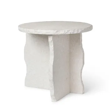 Mineral Sculptural bord Ø52 cm - Bianco Curia - Ferm Living