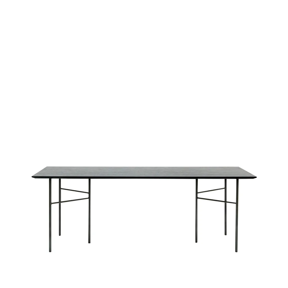Mingle matbord, oak black, 210cm, svarta metallben Ferm Living