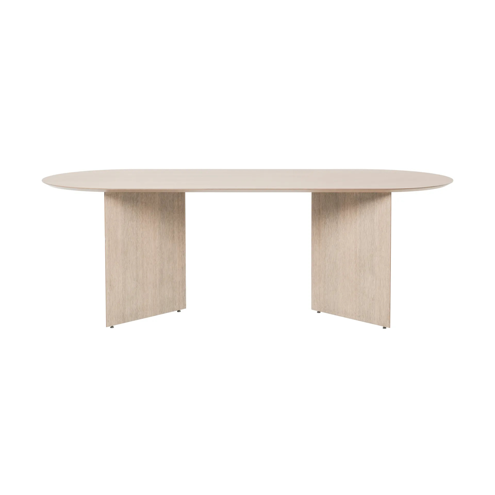 Mingle matbord ovalt, oak natural veneer, vinkelben ek Ferm Living