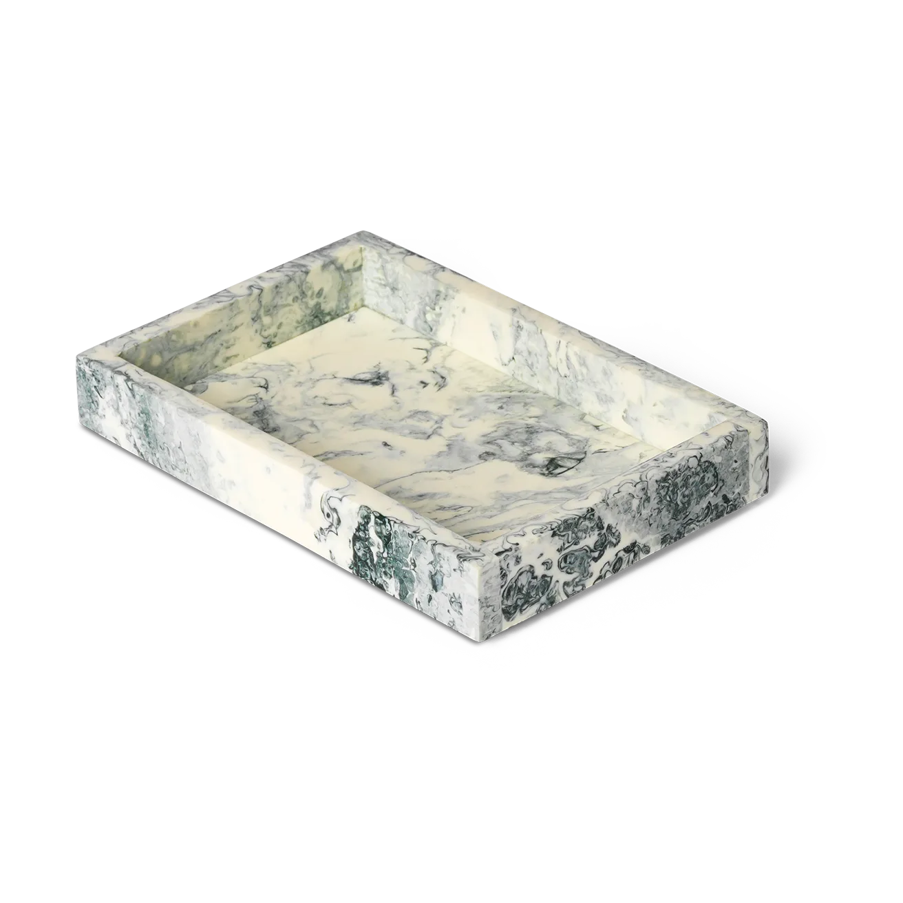 Mist dekorationsbricka 10x15 cm, Emerald-off white Ferm Living