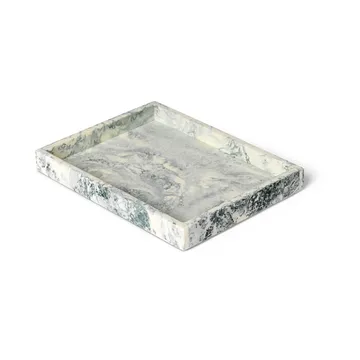 Mist dekorationsbricka 15x20 cm - Emerald-off white - Ferm Living
