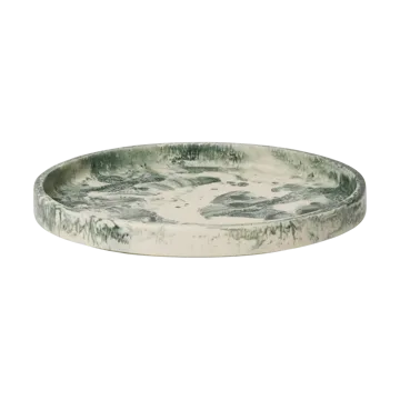 Mist dekorationsbricka Ø30 cm - Emerald-off-white - Ferm Living