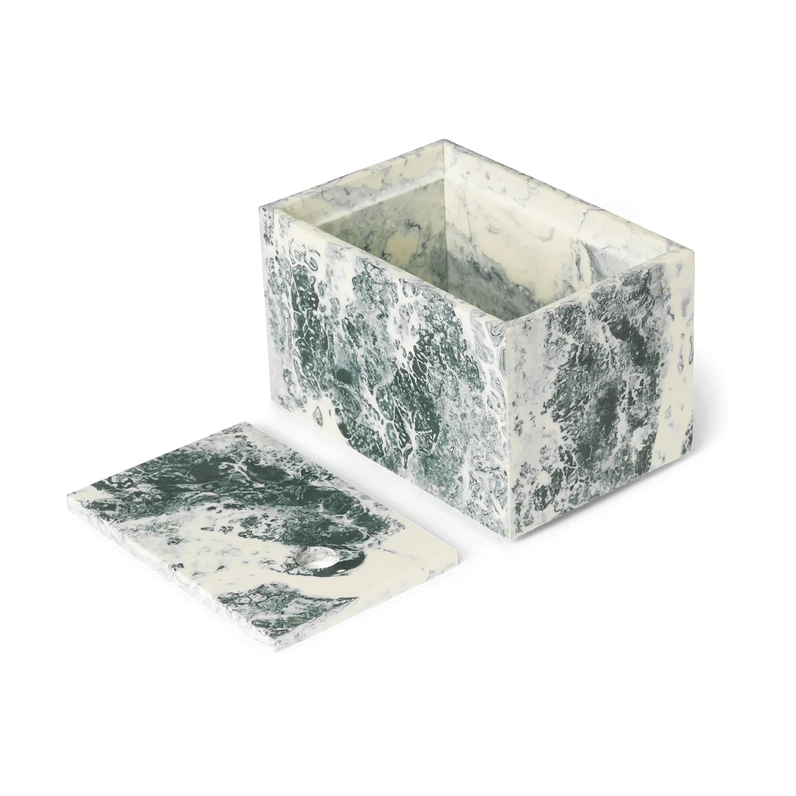 Mist förvaringsbox 10x15 cm, Emerald-off white Ferm Living