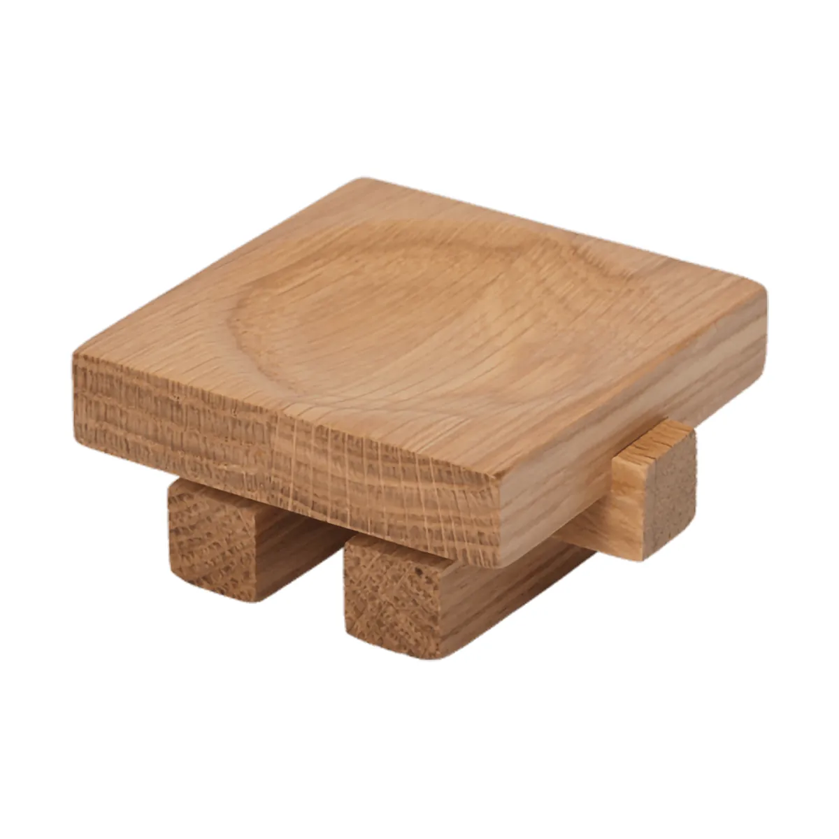 Moku bricka, Obehandlad ek, 7x8 cm Ferm Living