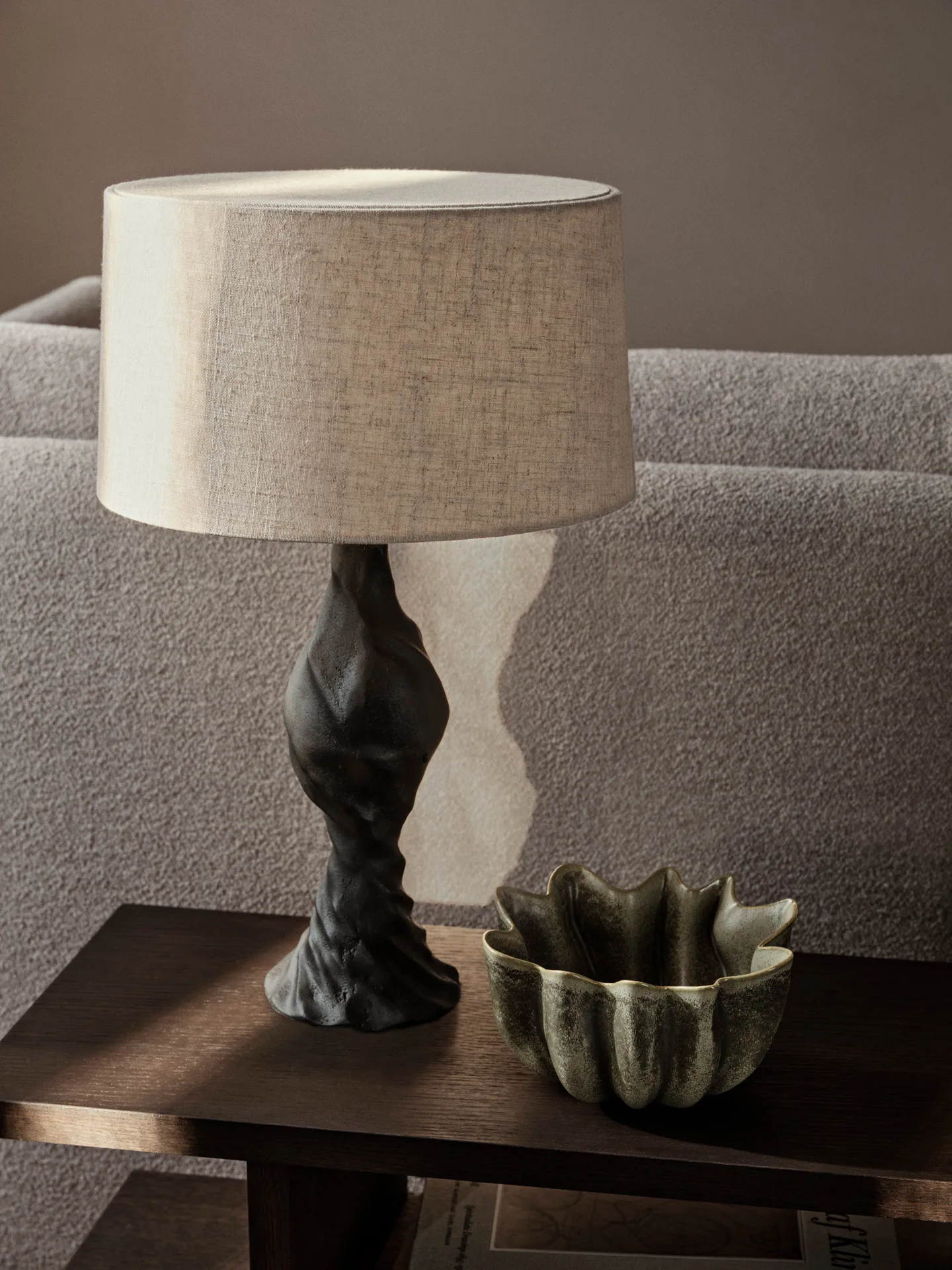 Moltan lampfot 40 cm, Black Ferm Living