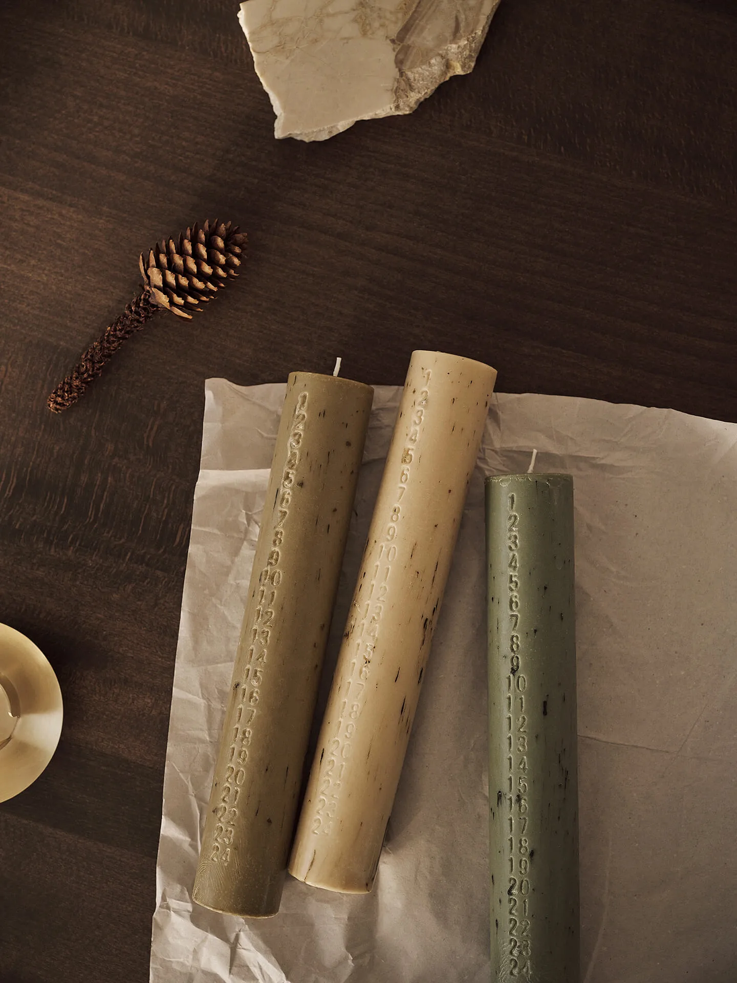 Mura kalenderljus, Artichoke green Ferm Living