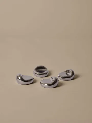 Nube fötter till kruka 4-pack - Silver - Ferm Living