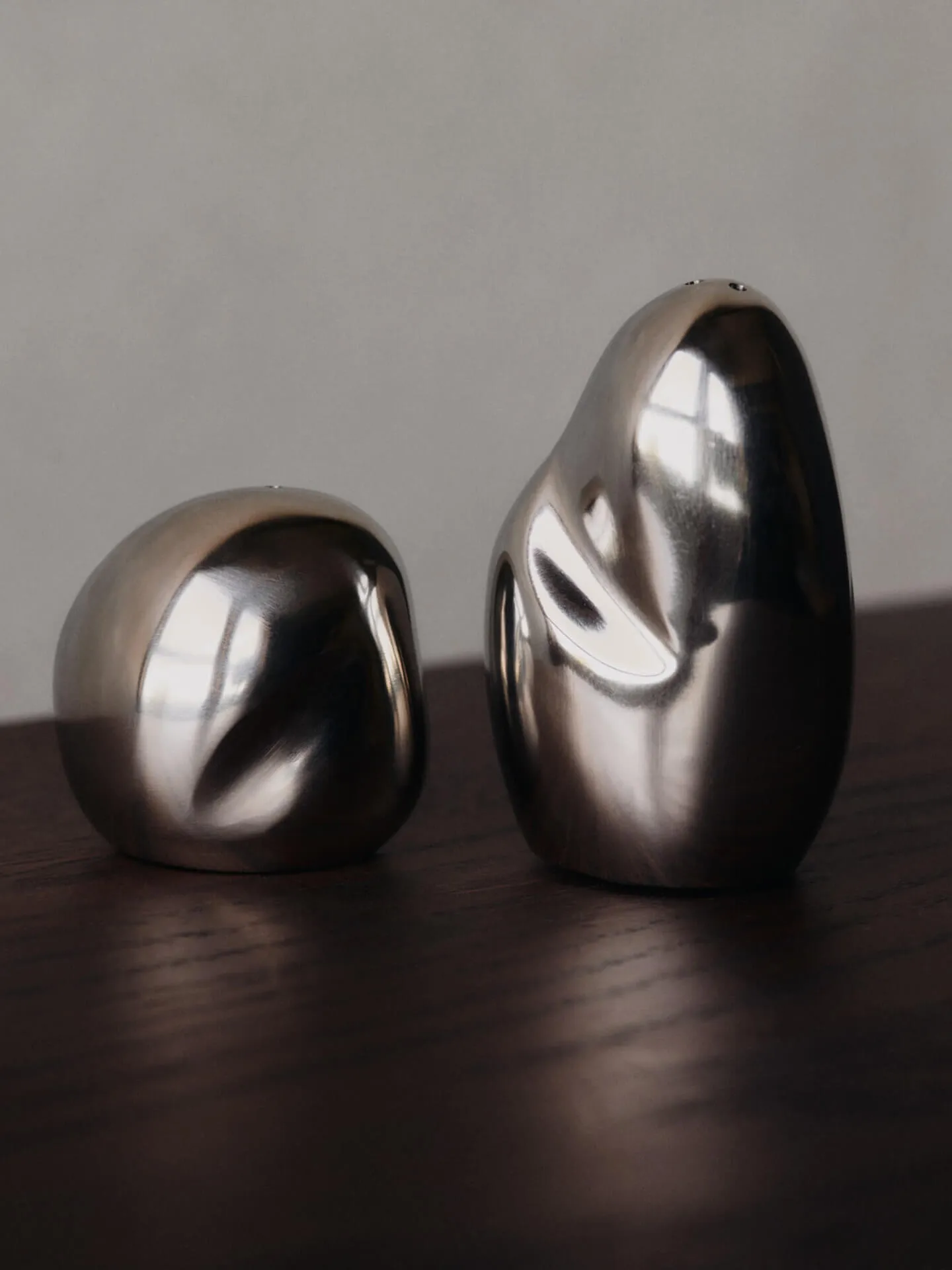 Orevo salt och pepparkar set, Polished Stainless Steel Ferm Living
