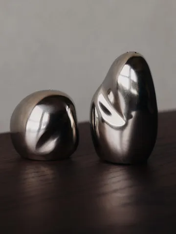 Orevo salt och pepparkar set - Polished Stainless Steel - Ferm Living