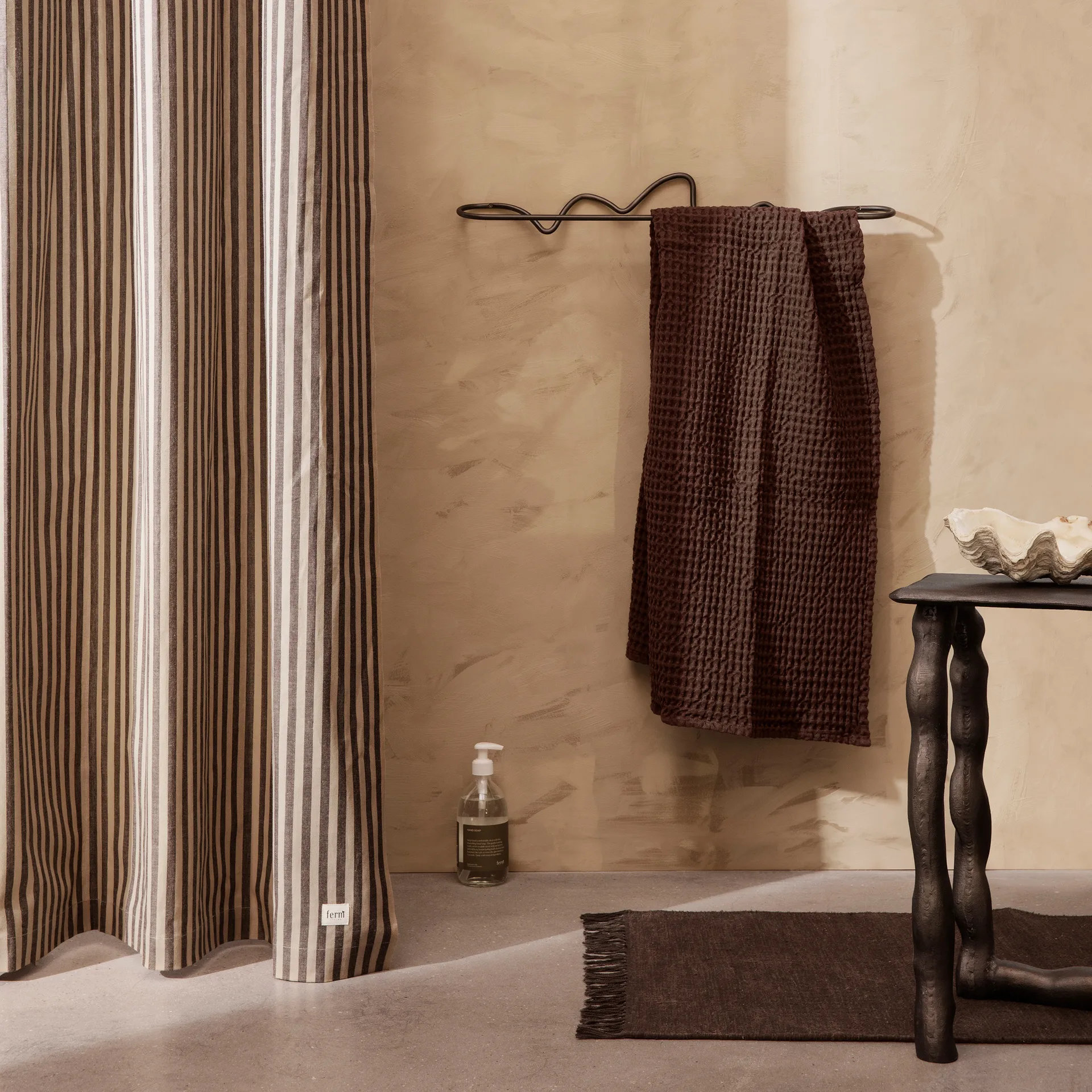 Organic badhandduk 70x140 cm, Chocolate Ferm Living