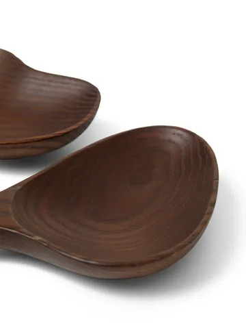 Os salladsbestick 2 delar - Dark brown - Ferm Living