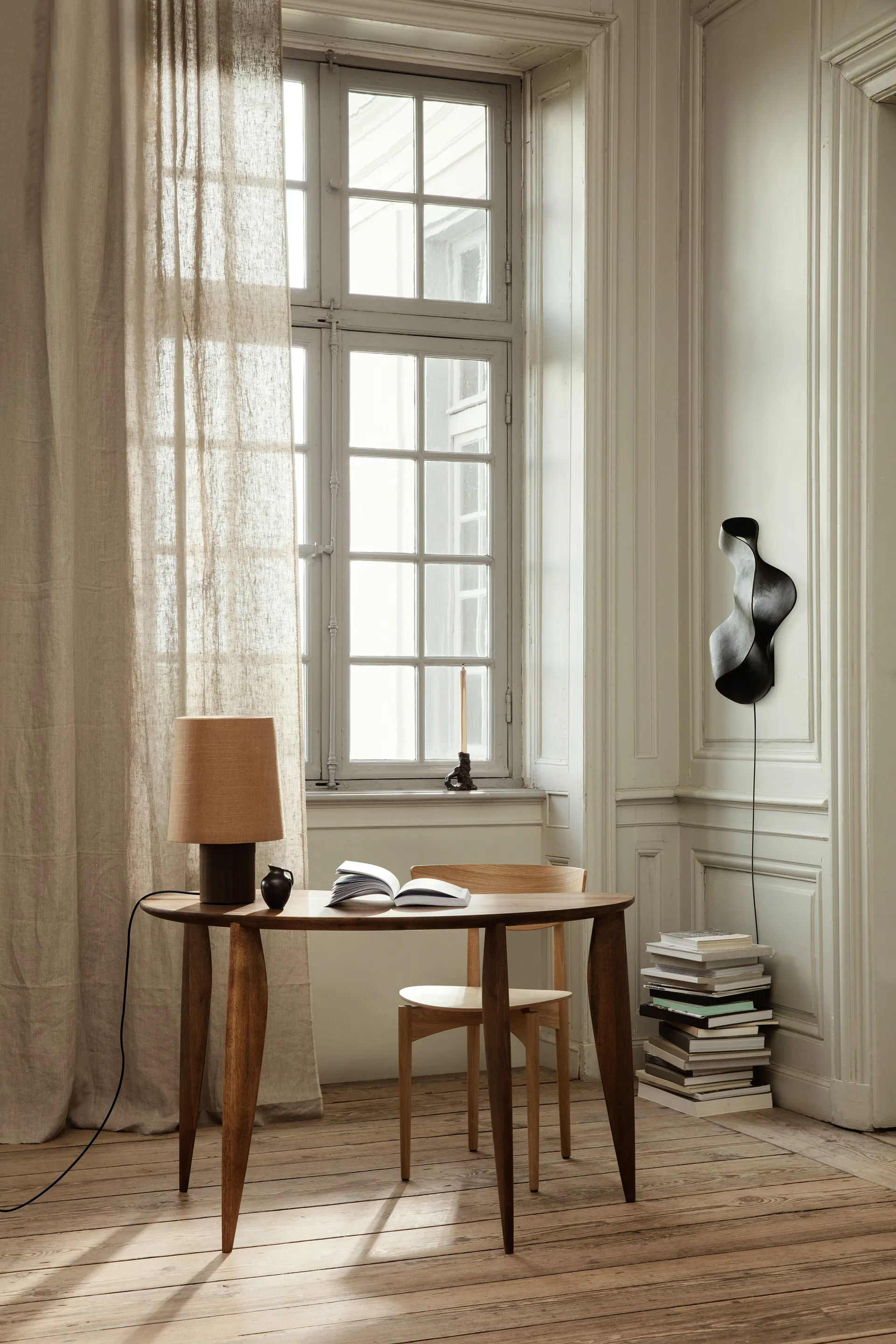 Oyster vägglampa, Black Ferm Living