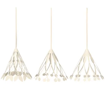 Paper tassels julhänge vit 3-pack - Off-white - Ferm Living