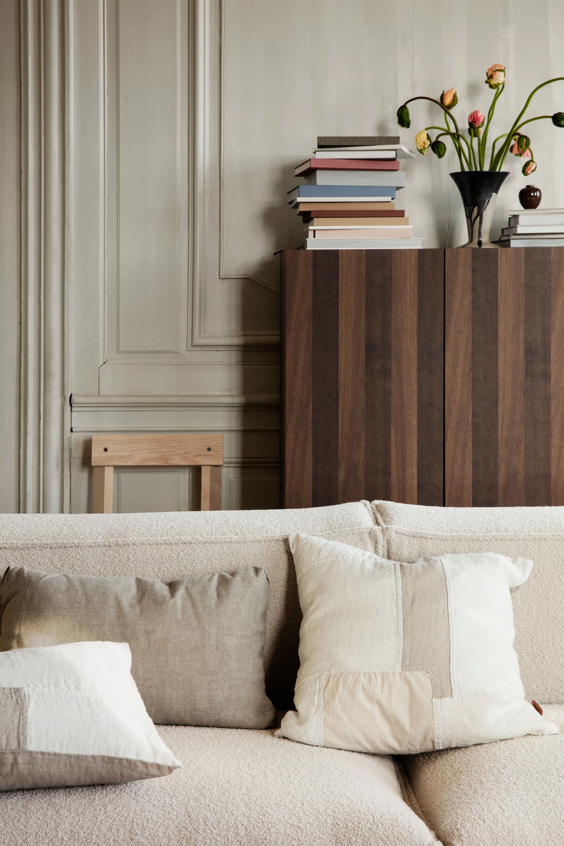 Part kudde 50x50 cm, Off-white Ferm Living