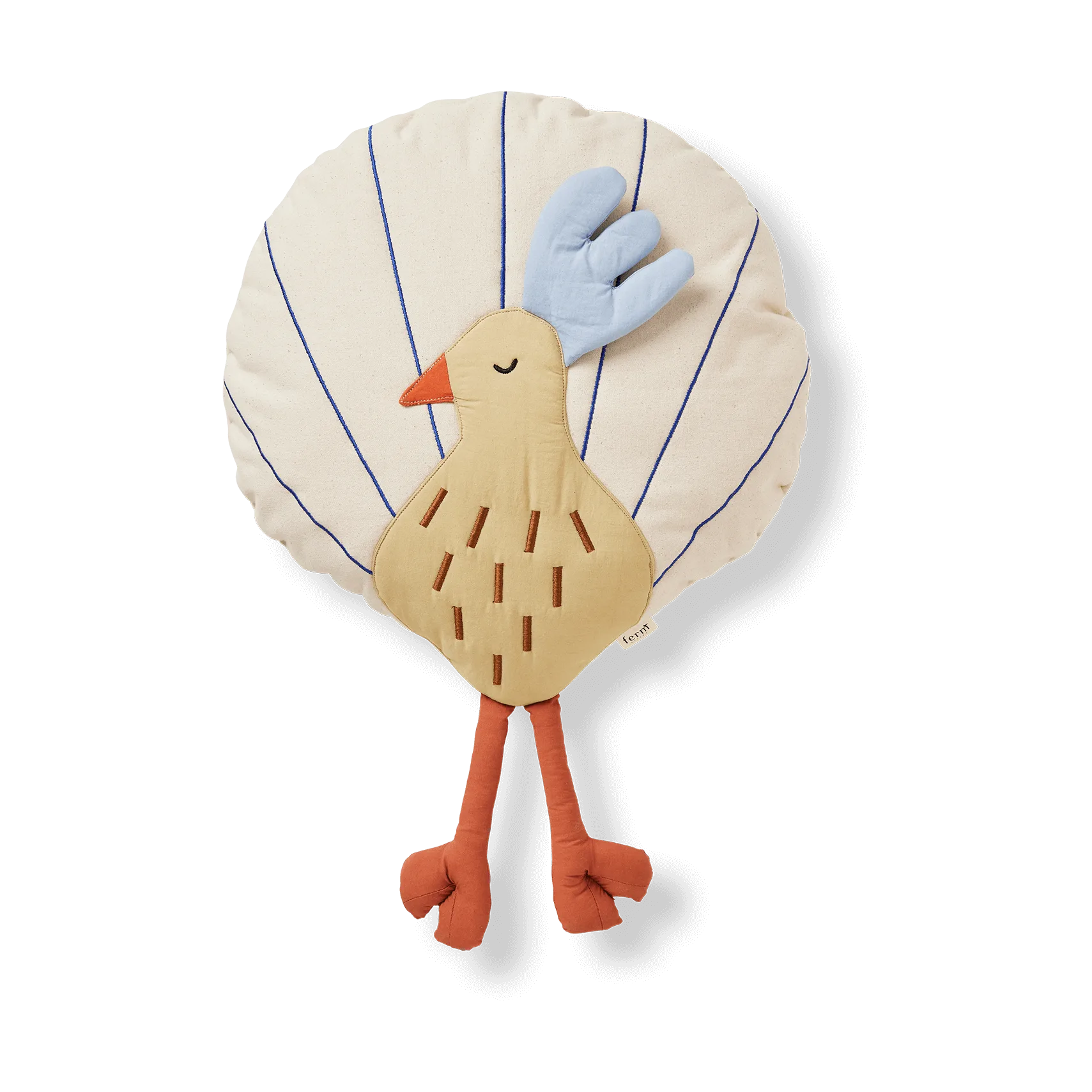 Peacock kudde, Silver Fern-undyed Ferm Living