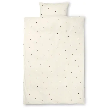 Pear bäddset 140x200 cm - Off white-cinnamon - Ferm Living