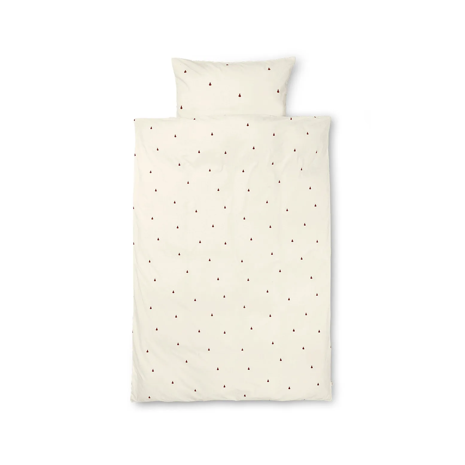 Pear bäddset 70x100 cm, Off white-cinnamon Ferm Living
