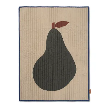 Pear filt 80x110 cm - Sand-mörkgrön - Ferm Living