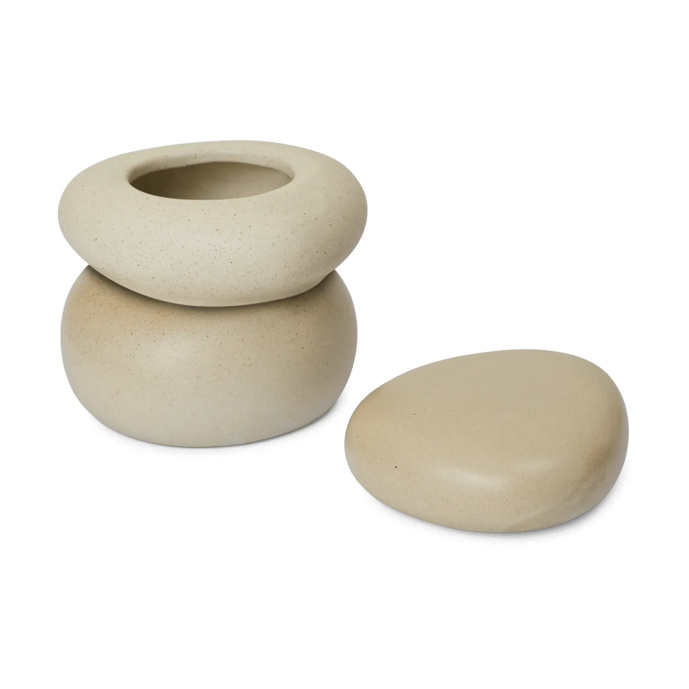 Pebble ask large, Sand/Cream Ferm Living