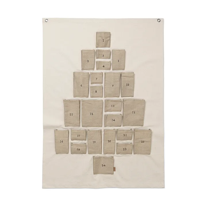 Pine julkalender - Maxi, 90x125 cm - Ferm Living