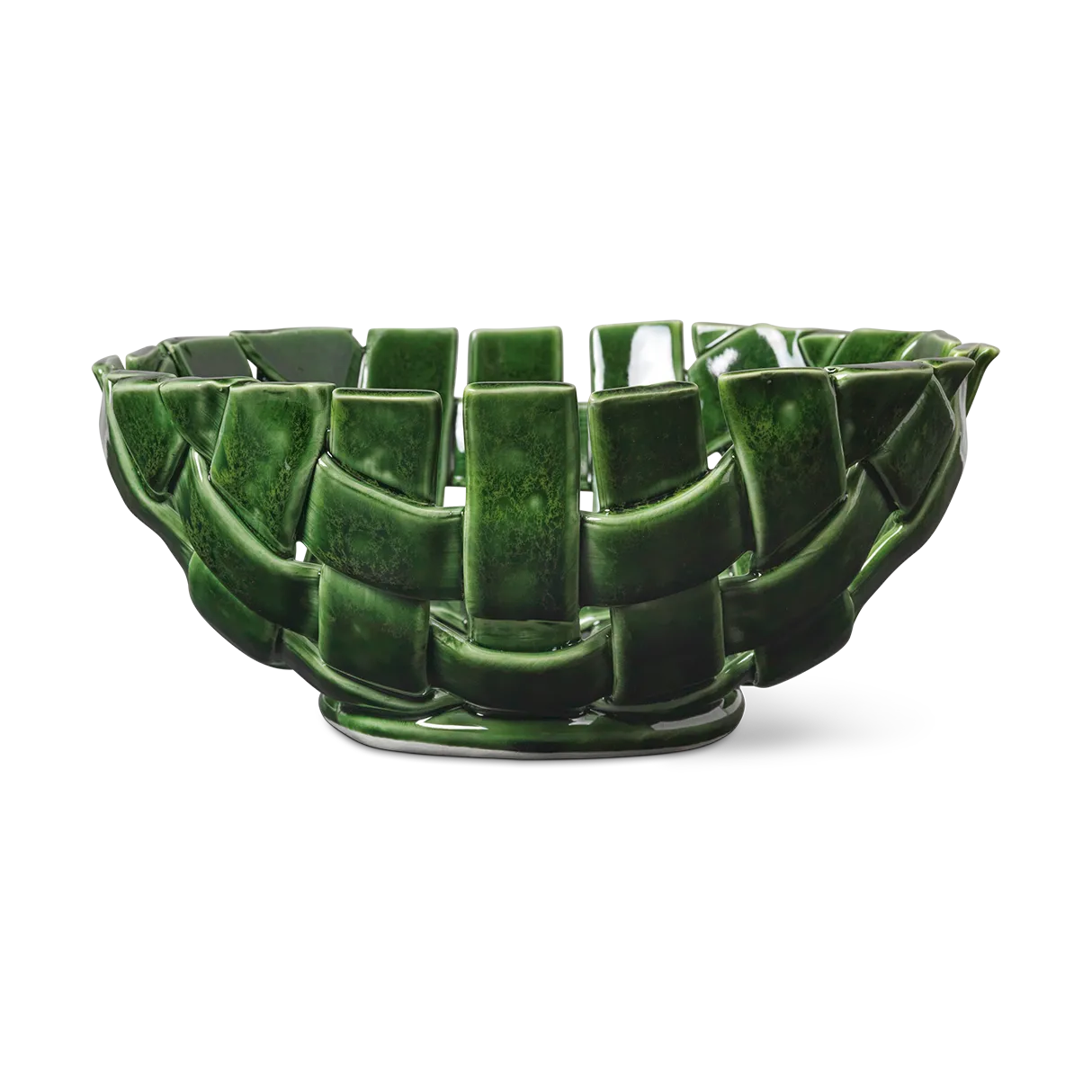 Plait skål Ø24 cm, Emerald green Ferm Living